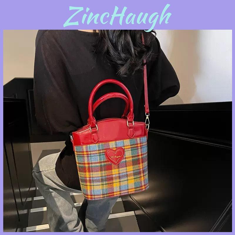 Fashion Splicing Checkered Pattern Women Casual Shoulder Bag For Casual Outings