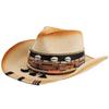 Handmade Accessories Straw Hat Western Cowboy Straw Hat Outdoor Ethnic Sun Hat