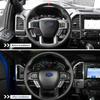Schwarzes Holzlenkradrahmen-Zierleistenabdeckung für Ford F150 2015-20