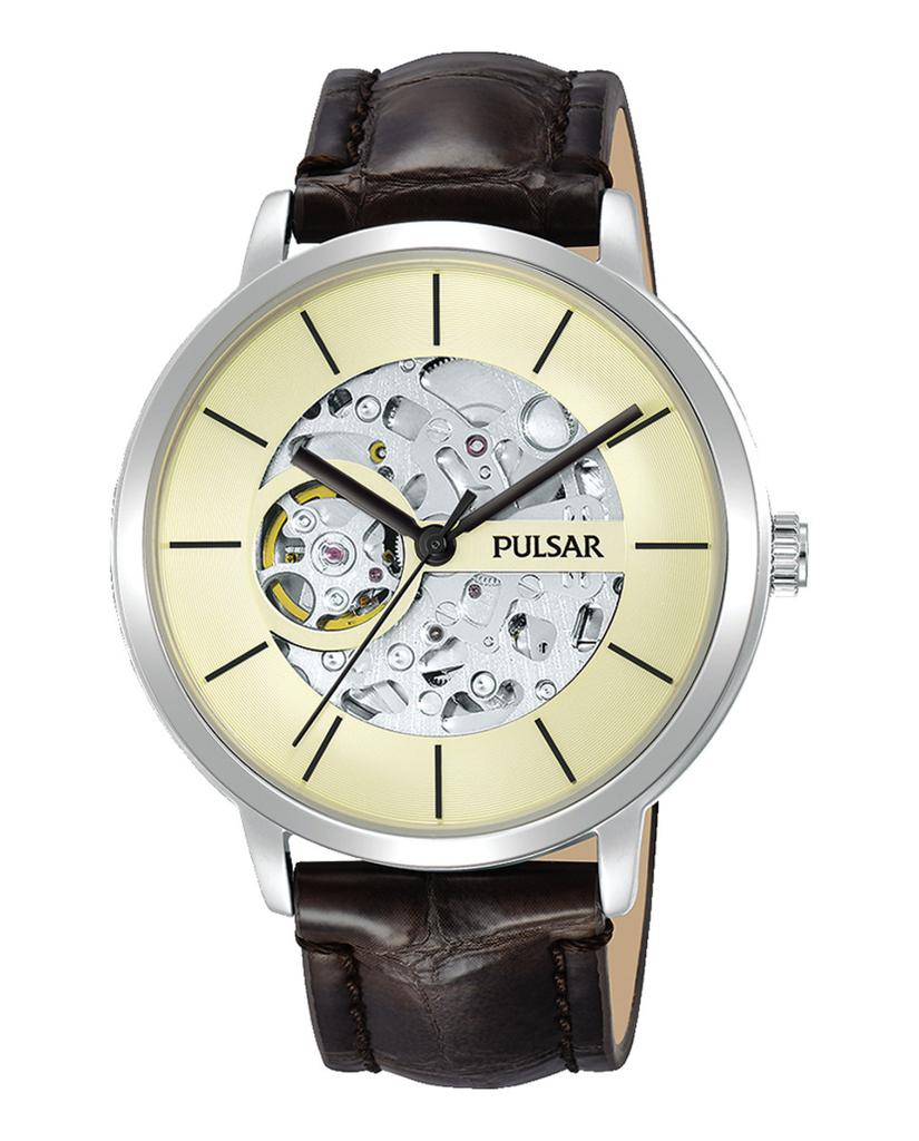 Zegarek PULSAR P8A005X1. Kwarcowy, Kolor beżowy. Mężczyzna.
