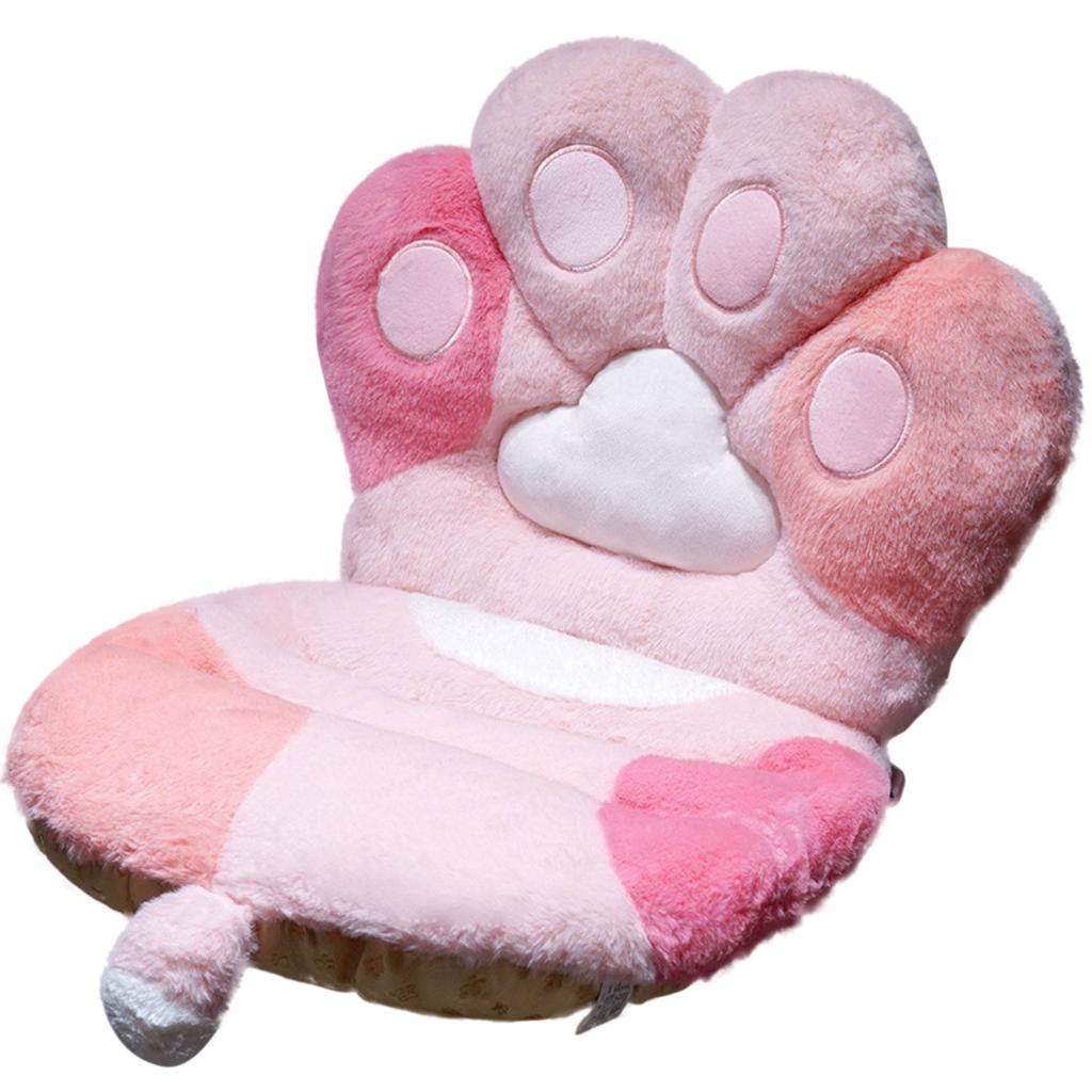 Cartoon Cat Paw Cushion Cute One-Piece Lumbar Cushion Soft Stuffed Chair Sofa Butt Pad Home Room Decoration