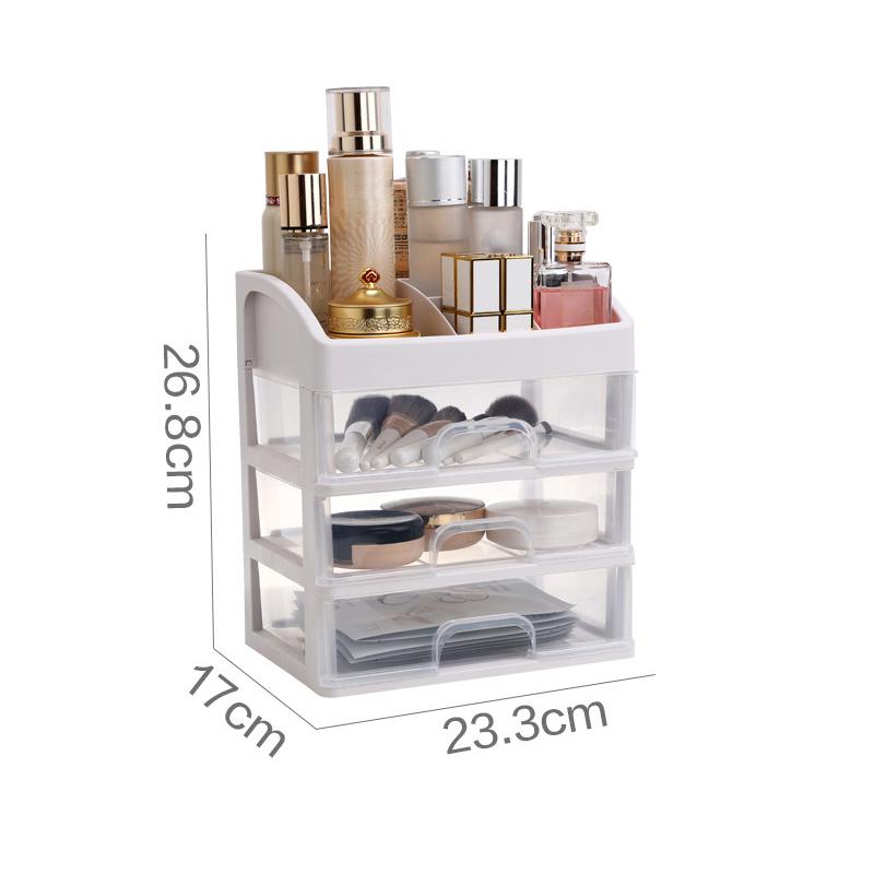 

Прозрачные слои настольной косметики, канцелярские коробки для хранения, ящик, шкаф, органайзер для ювелирных изделий L