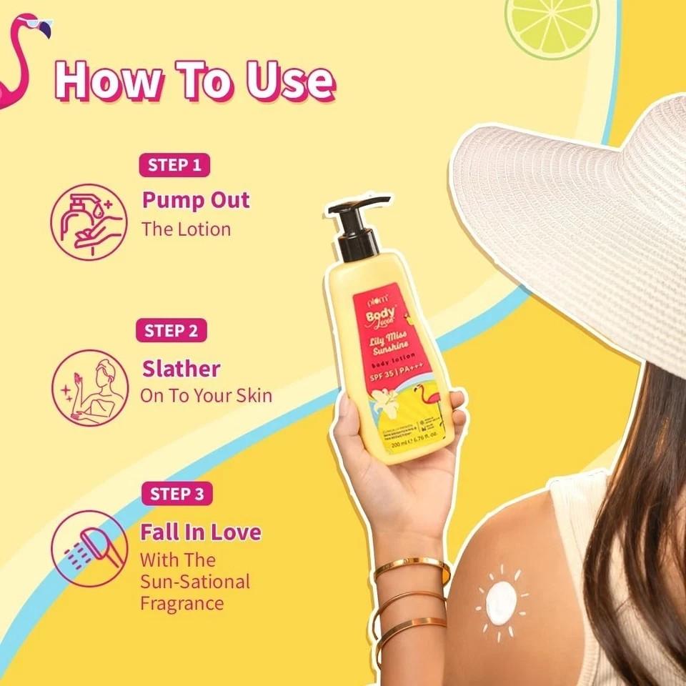 Plum BodyLovin' Lily Miss Sunshine SPF 35 PA+++ Sunscreen Body Lotion 200ml