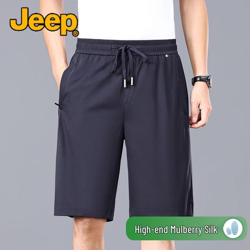 JEEP Men s Mulberry Silk Blend Summer Shorts L