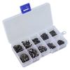 E Type Retaining-ring 580 Piece Set of Black Carbon Steel Shaft E Clips Snap Circlip Washers In 10 Sizes 15 10mm