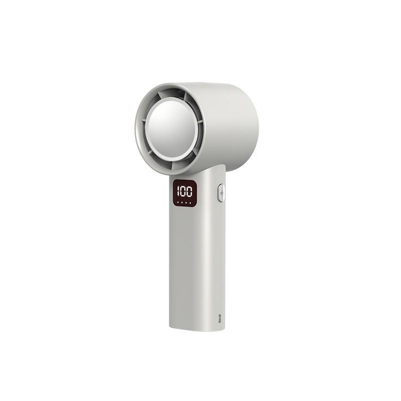 3000mAh Portable Handheld Fan Strong Winds Turbo Fan Rechargeable Digital Display Mini Cooling Fan 157 * 59mm