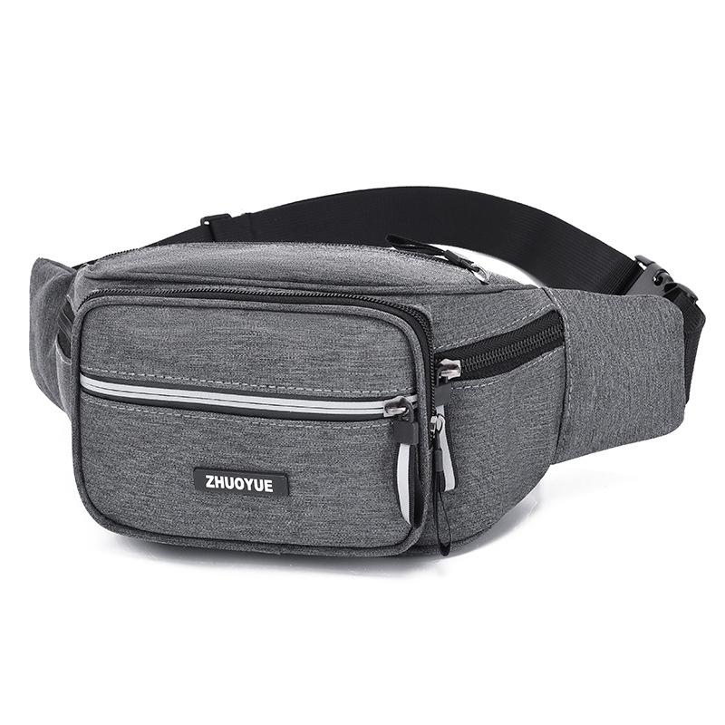 New Style, Men's Waist Bag, Waterproof Fabric, Sports Waist Bag, Women's, Casual and Fashionable, Large Capacity, Storage Waist Bag