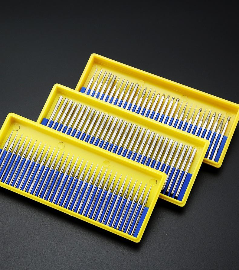 Karborundum Diamant Schleifkopf 2,35-3mm Elektrischer Schleifer Legierungsstift zum Jade Peeling