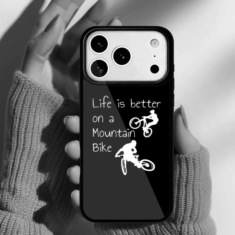 BIKE CYCLING Sport Phone Case for iPhone 17 16 15 14 13 Pro Max Back Cover for 12 11 Pro Coque