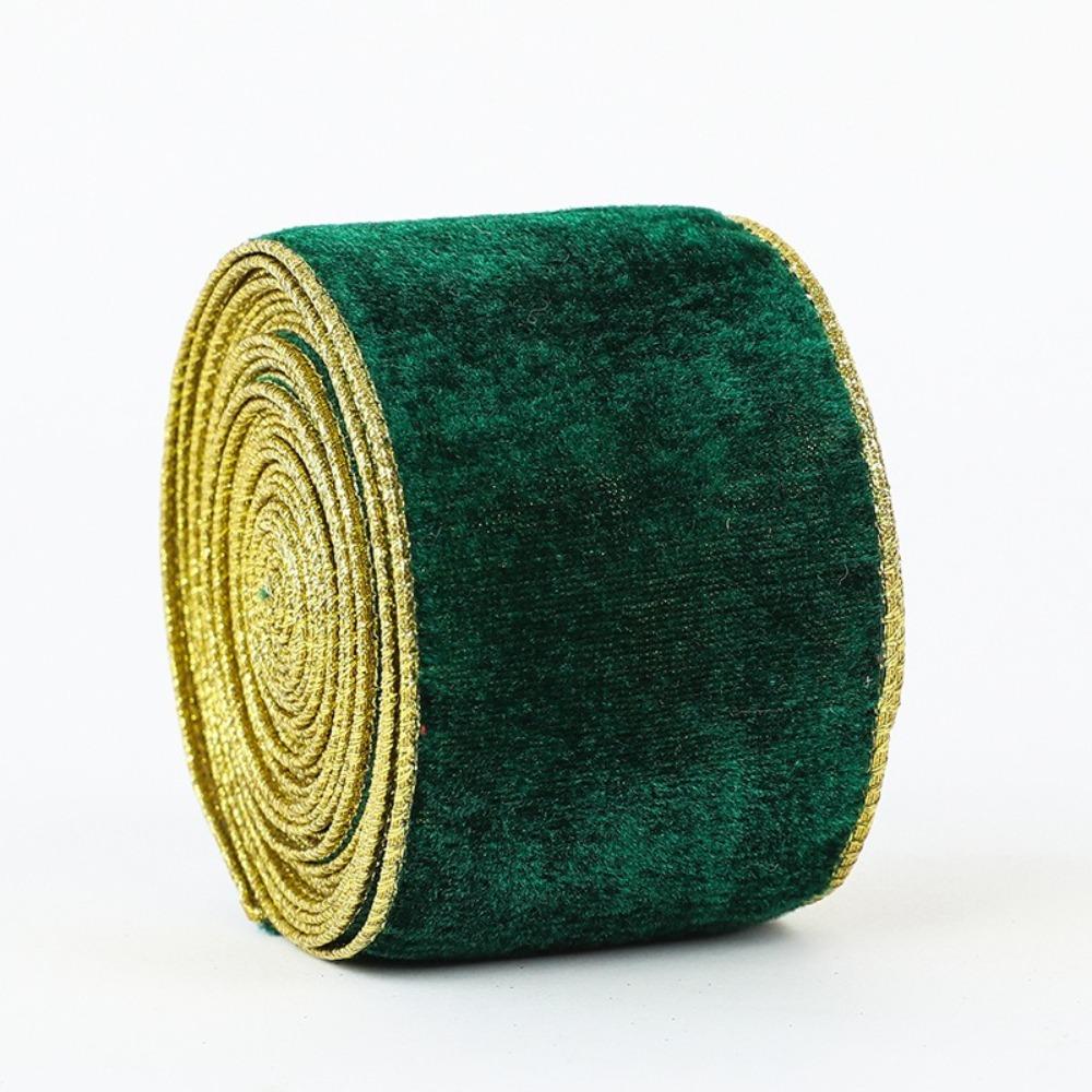 New 2m Christmas Ribbon DIY Lmitation Linen Fabric Swirl Ribbon Xmas Gift Christmas Tree Ribbon Burlap Ribbon