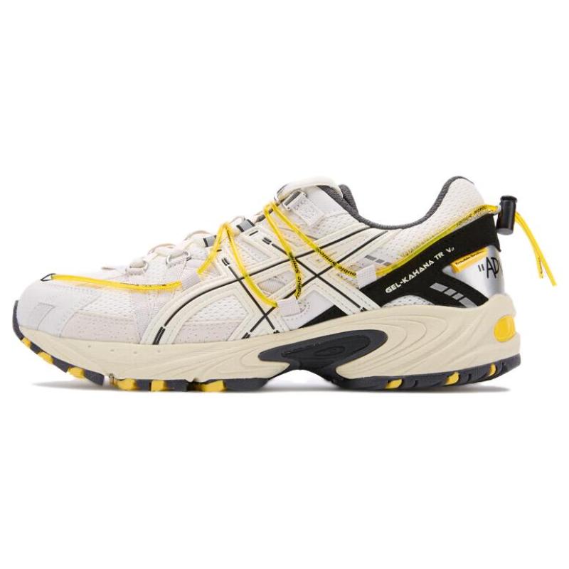 

ASICS TRouble Smile Gel Kahana Tr V2 White Yellow Sneakers 1203A355-100 36
