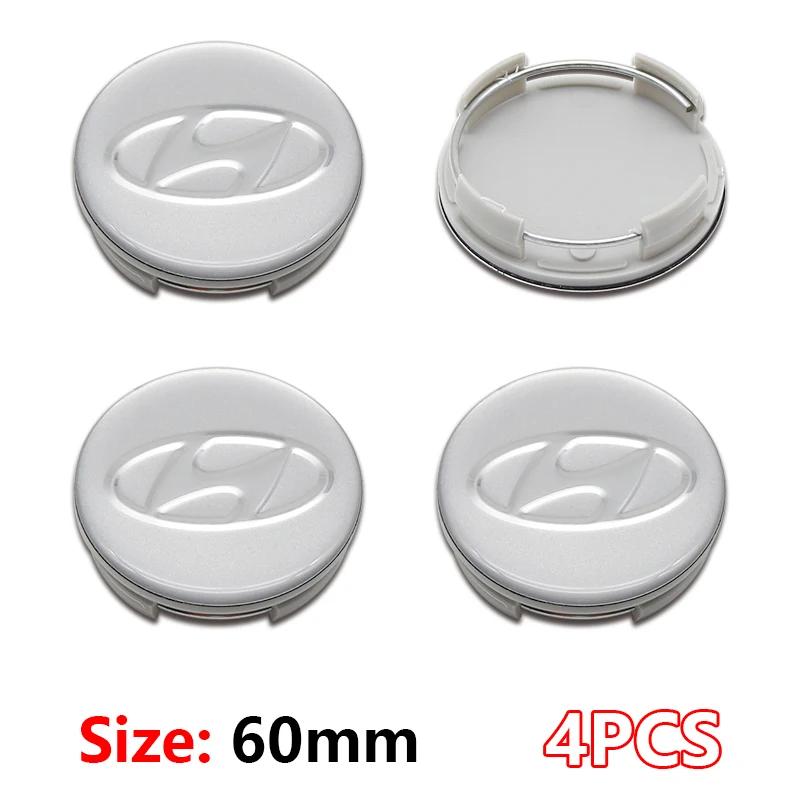 

ABS 65mm 60mm 3D Car Emblem Wheel Hub Center Cap Badge Covers Accessories For Hyundai I10 I20 Getz Accent Elantra Santa Badge