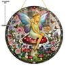Sun Catcher Window Enchanting Elf Fairy Acrylic Door Display, Four Seasons Decoration, Novelty Home Decor, Perfect Durable for Bedroom, Store, Office