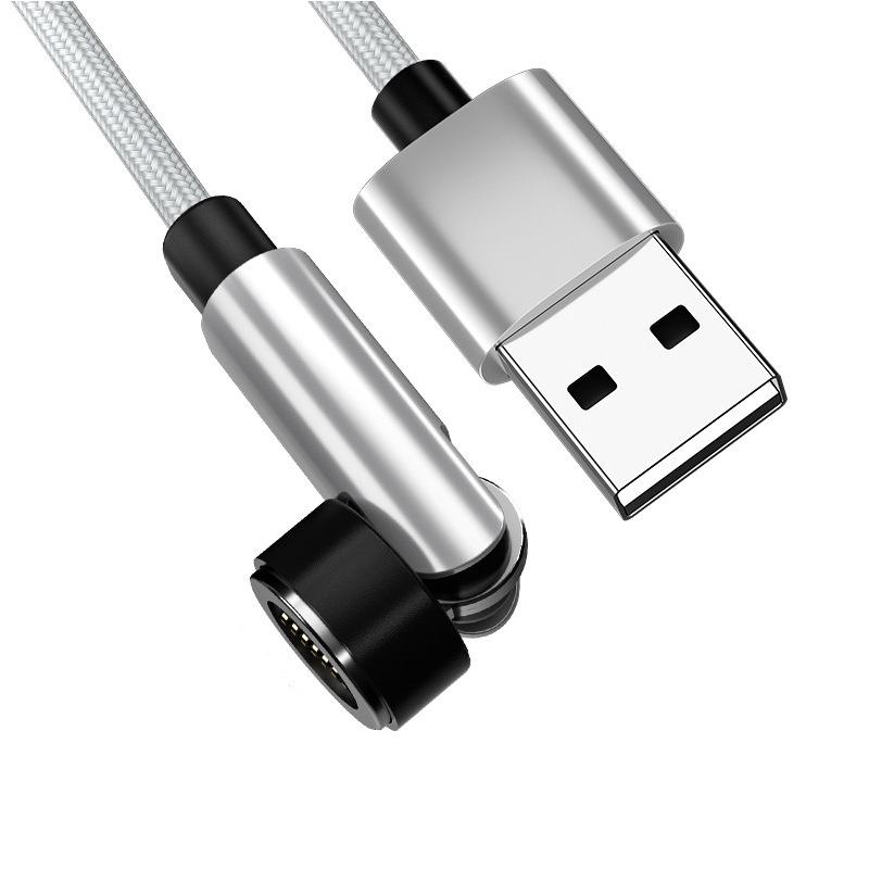 Three-in-One 540° Rotating Magnetic Type-C Fast Charging Cable with Elbow Design