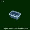 130ml Transparent Small Rectangular Storage Box for Samples and Fresh-Keeping