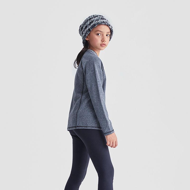 Dětské funkční tričko s dlouhým rukávem na jógu a fitness