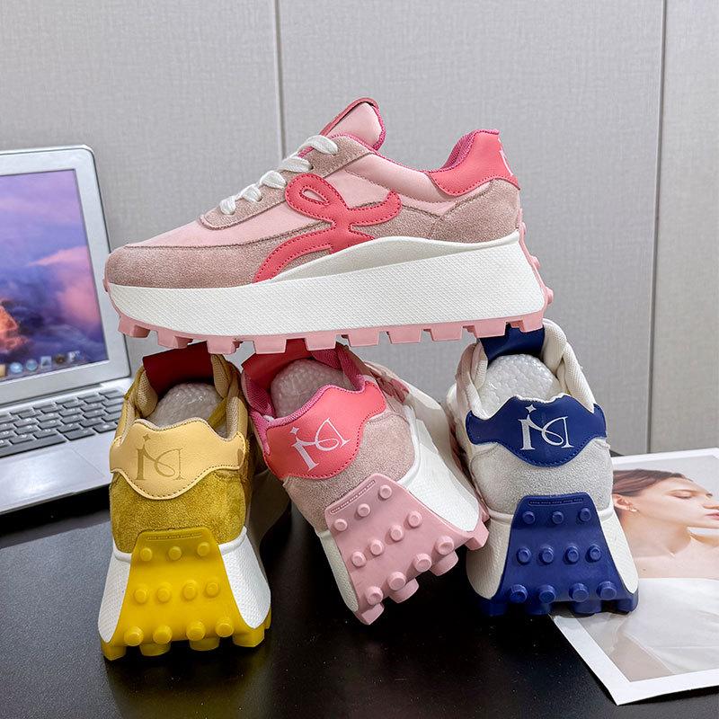 Platform-soled Forrest Gump Shoes Women's New Spring and Summer Breathable Sports Heightening Versatile Casual Dad Shoes