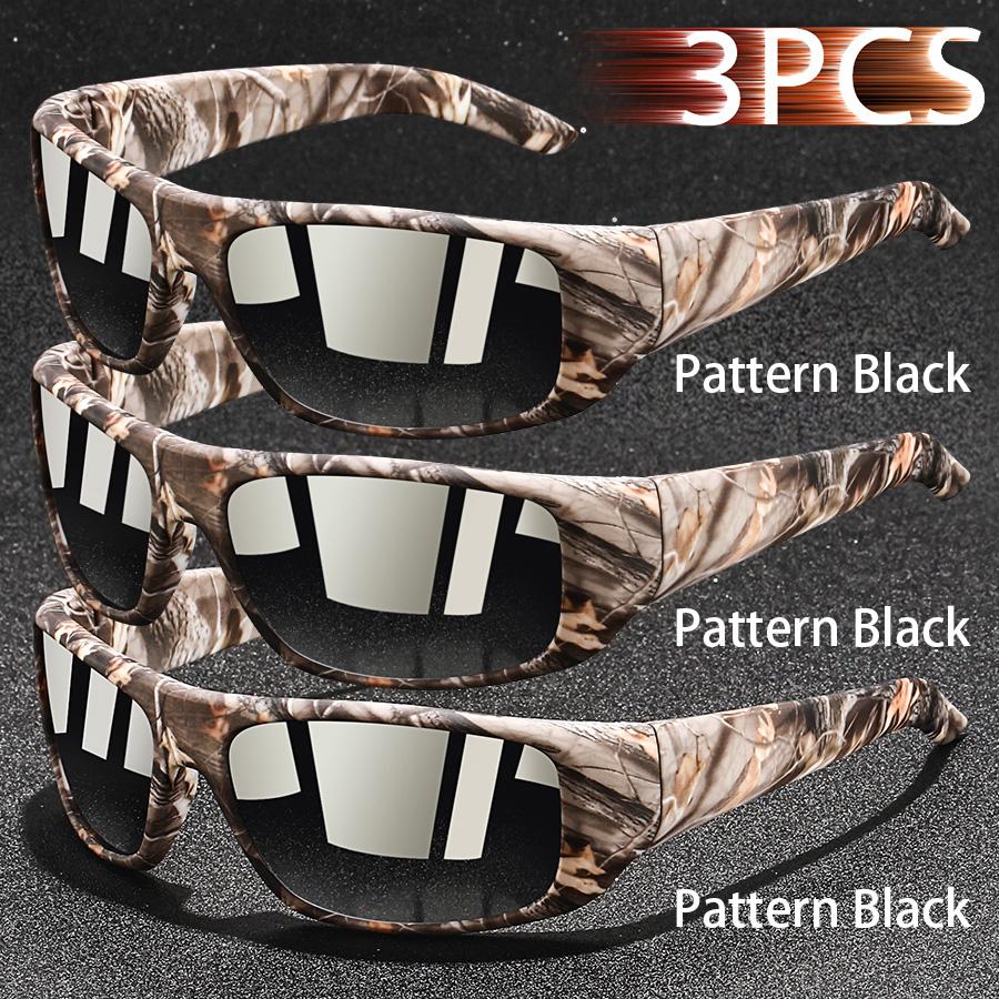 3 Stück Mode Vintage Angeln Radfahren Sport Sonnenbrille Männer Frauen Laufen Bergsteigen Sport Mann Sonnenbrille UV400 Brillen