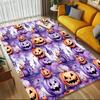 1pc Pumpkin Castle Themed Rug for Home Decor, Non-slip Office Carpet, Chair Mat, Outdoor Mat, Christmas and Halloween Gifts-0731164