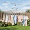 Stainless Steel Sock Drying Rack Windproof Clothes Hanger Portable Underwear Holder  Outdoor Drying