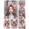 Chinese Girl 5DDiy Diamond Painting Newly Arrived Cross Embroidery Set Rabbit Fairy Embroidery Beauty Mosaic Decoration