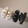 Xiaoxiangfeng dicke Sohle Außen-Sandalen Sommer 22 Neu Klettverschluss Freizeitschuhe Auf-Treten Schlamm weiche Sohle Römische Schuhe