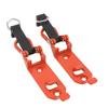 2 Pcs Roof Rack Shovel Holder Heavy Duty Metal Rubber Clamp Mounting Kit for Car Truck Garage Orange