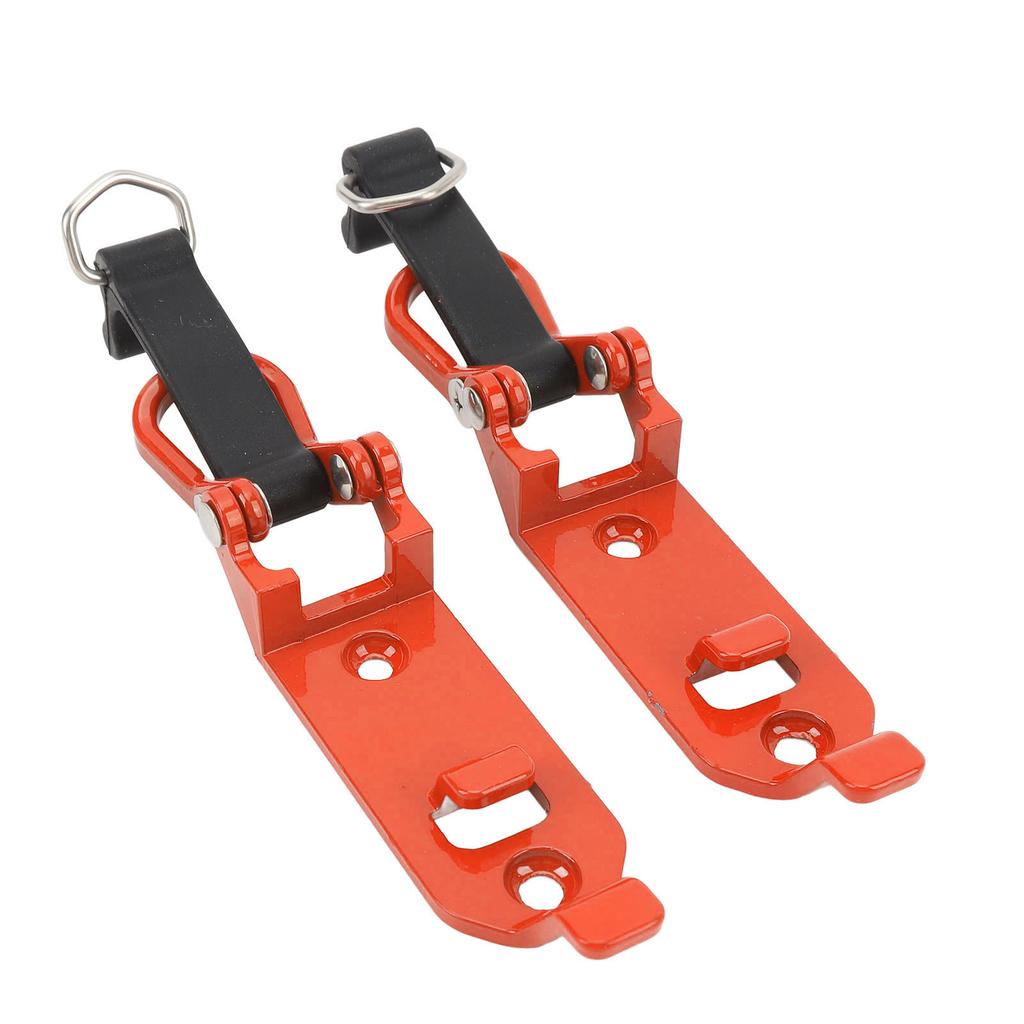 2 Pcs Roof Rack Shovel Holder Heavy Duty Metal Rubber Clamp Mounting Kit for Car Truck Garage Orange