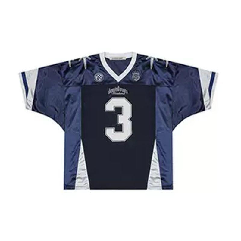 

In Stock Retro Mesh Style for Sports Casual Short Sleeve Jersey Navy blue (Upgrade) L