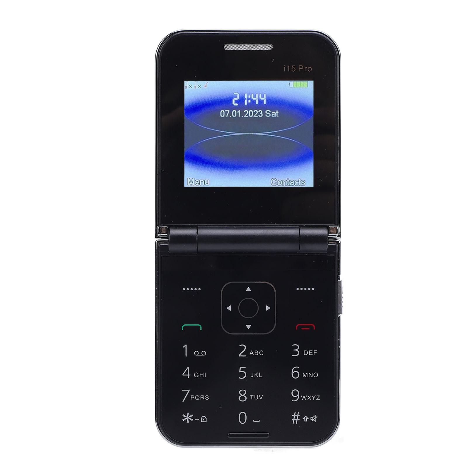 

Раскладной телефон Разблокированный Большие кнопки Две SIM-карты Двойной режим ожидания Быстрый набор Вибрация FM 2,4-дюймовый фонарик белый