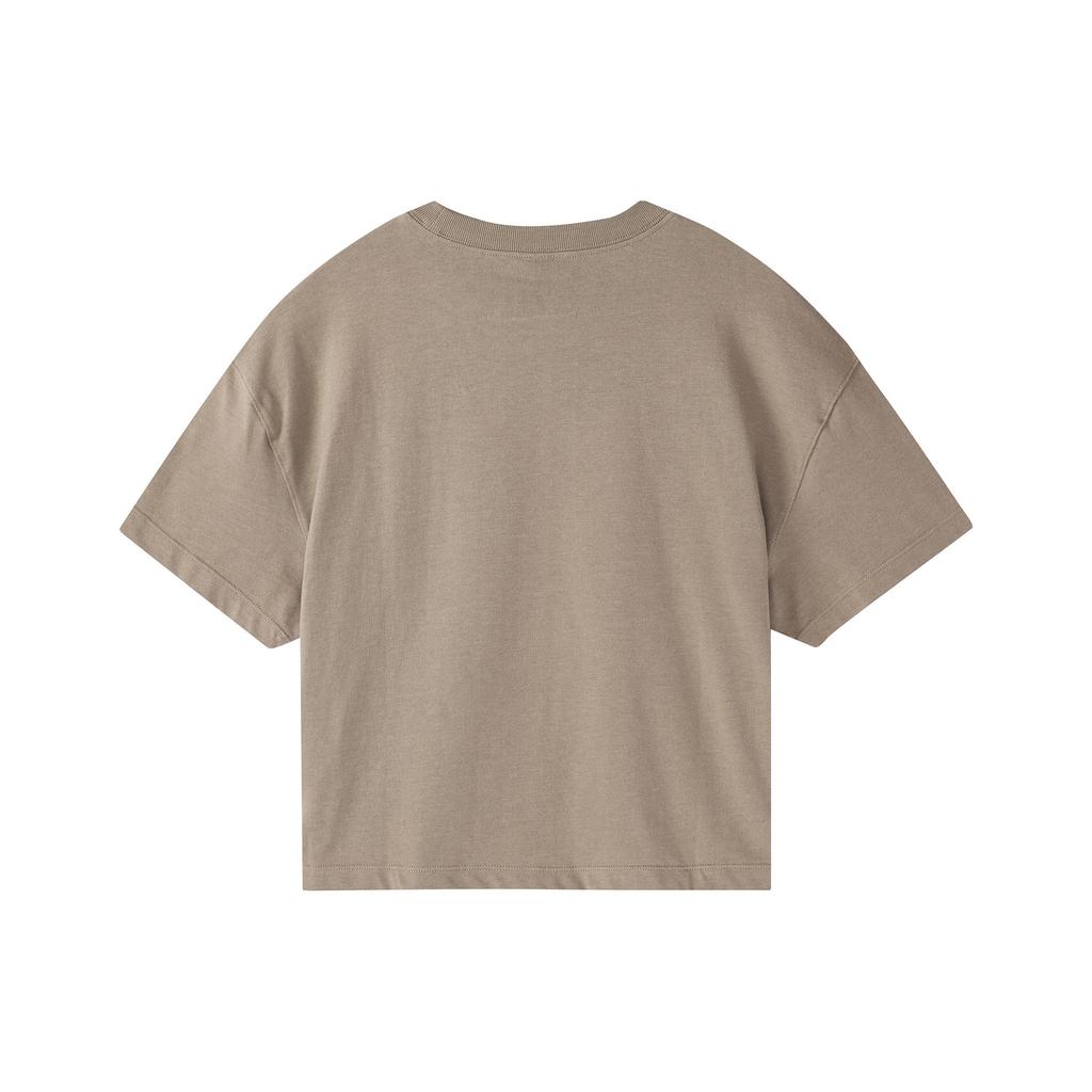 Nike Casual Solid Color Logo Short Sleeve Round Neck T-Shirt Women Tops Olive-Gray DA0324-081