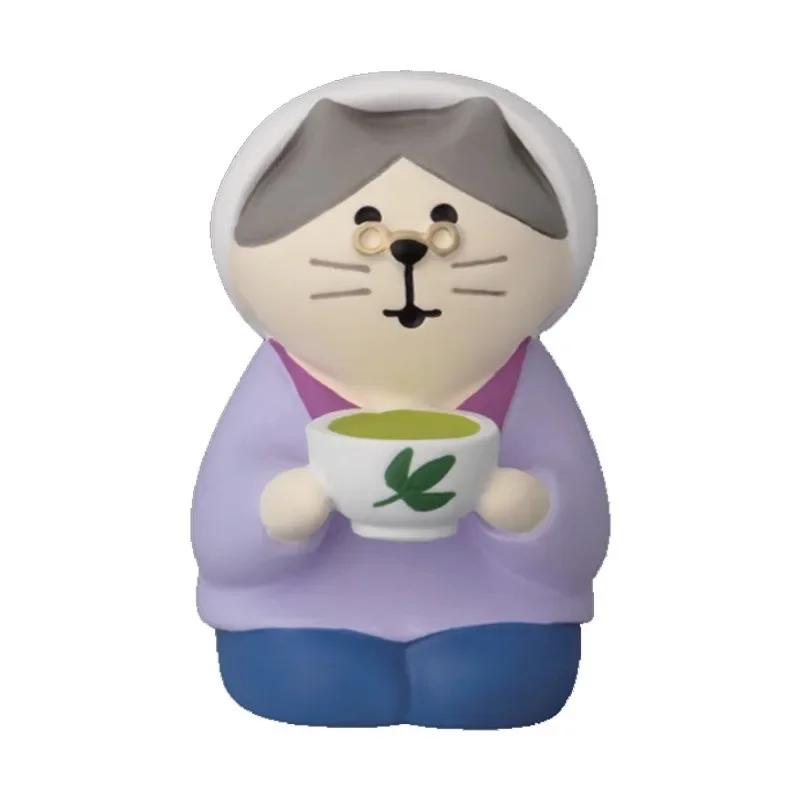 Japanese Harvest Season Scene Decoration ZAKKA Fashion Play Gift Scarecrow Cat Toy DIY Resin Craft Small Decoration