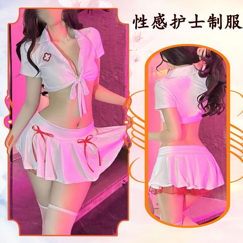 Sex Underwear Sexy Hot Small Breasts Gather Pure Desire Wind Super Spicy Nurse Uniform Suit Uniform Cos Suit