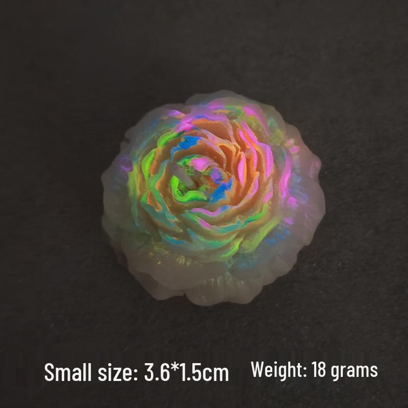 Peony Rose Aromatherapy Drip Wax Candle - 40° Low-Temp, Luminous Flower Gift Figurine