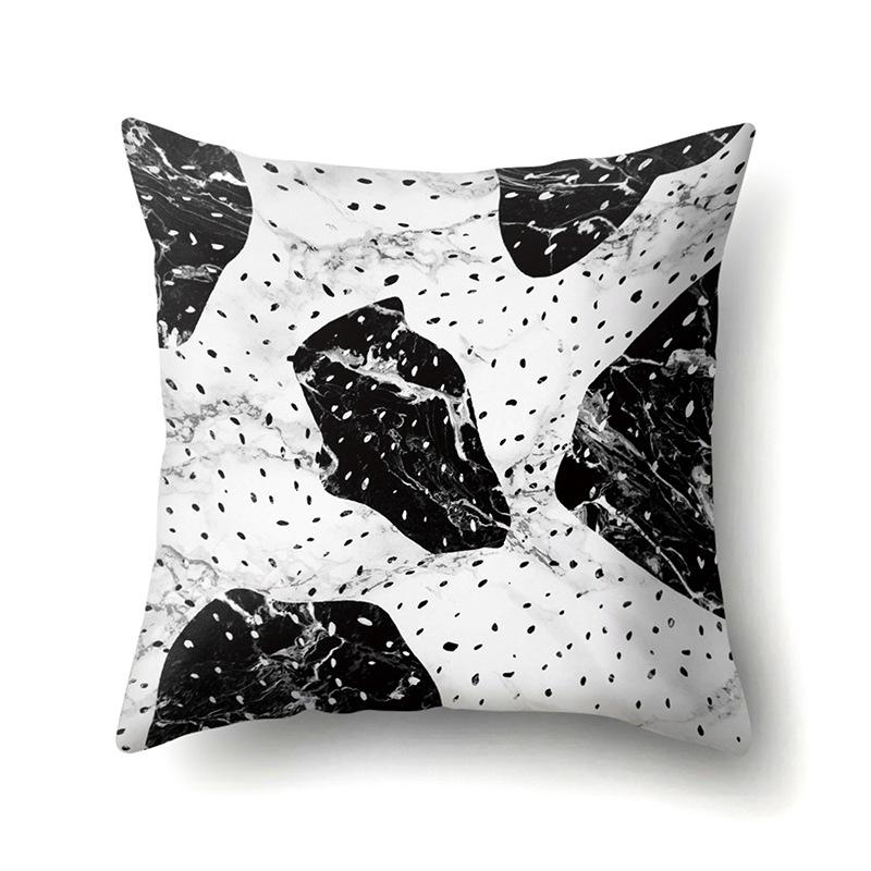 Polyester Pillow Case Automobile Decoration Home Printed Pillow Case Waist Cushion Cover Car Cushion Head Cushion Cover