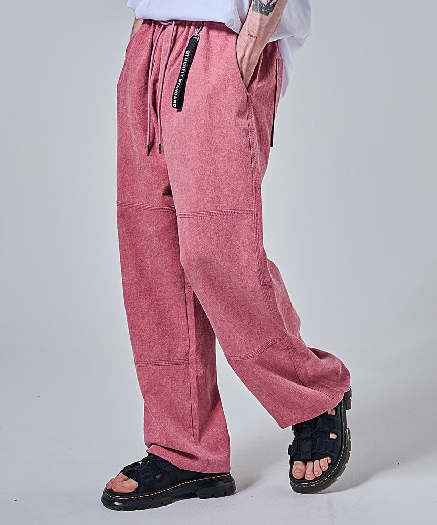 OTHERFITS Crow Pigment Wide Pants (Pink)