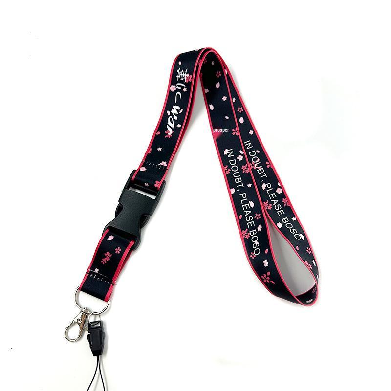 JDM Anime Lanyard: Durable Silk Woven Neck Strap for Phone and ID Badge Holders