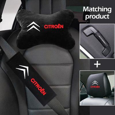 Almohada cervical para coche Interior de coche juego de almohadilla para cinturón de seguridad Funda para reposacabezas Para C4 C3 C5 C1 C2 Berlingo C-Elysee C4-Picasso