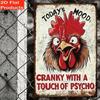 Funny Chicken Metal Poster Vintage Sign Wall Art Decor
