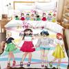 Комплект постельного белья Kanojo Okarishimasu Single Twin Full Queen King Size Bed Set Aldult Kid Bedroom Duvetcover Sets Anime Bed
