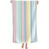 Beach Towel Colorful Stripes Printed Pattern Sun Protection Windproof Suitable For Pool Camping Travel Blanket
