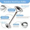Ice Face Roller & Stainless Steel Gua Sha Tool Set, Facial Massager Ice Roller Skin Care Tool Beauty Set Lifting Contouring Tool