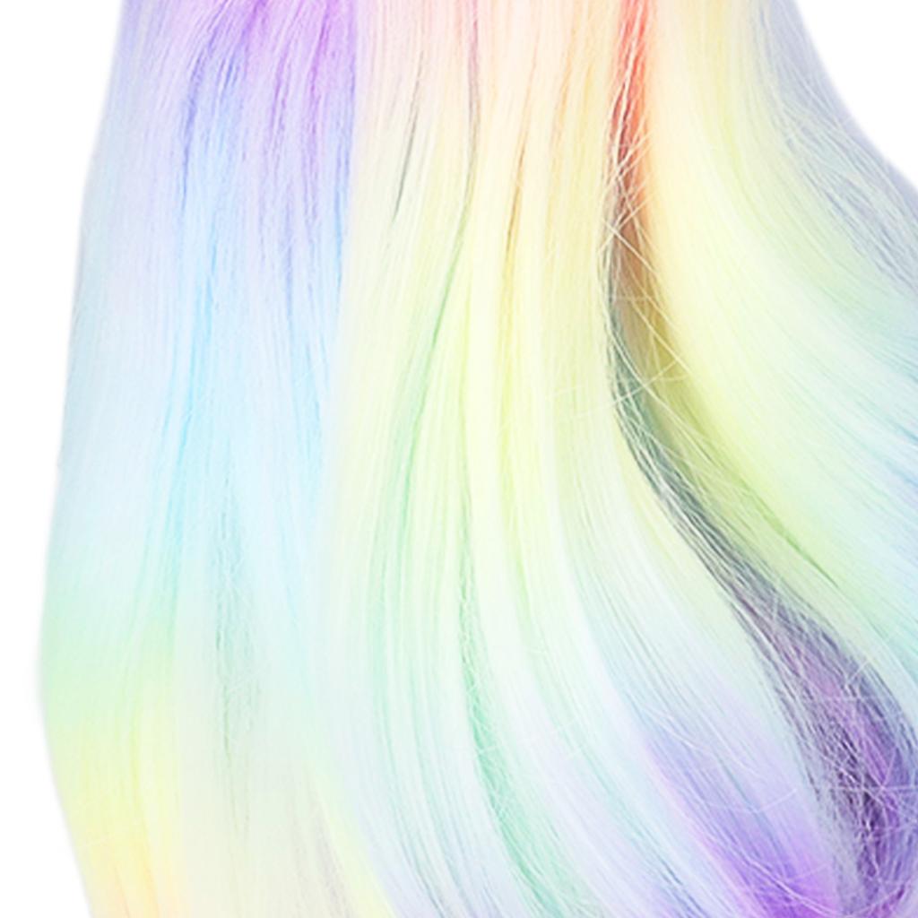 Joint Doll Wig Gradient Color High Simulation Soft Supple 1:3 Doll Wig for 21‑24cm Head Circumference Dolls