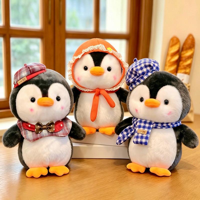Penguin Plush Toy With Scarf For Kids And Collectors