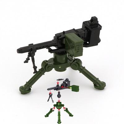 Military Plastic Weapons Mortar M2 Heavy Machine Gun MK19 Grenade SWAT Pack City Bricks Minifigurine Building Block Children Toy