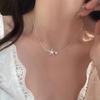 Simple starfish pearl necklace collarbone chain, versatile temperament, exquisite and unique star neck chain