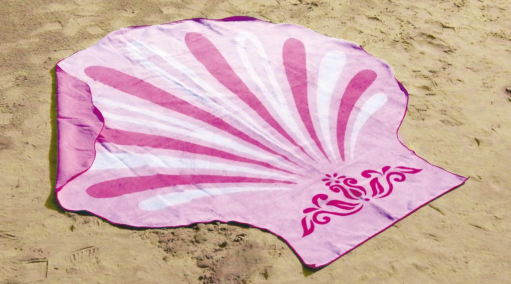 Marushin Bain Coquillage 150 x 146 Coquillage Océanique 0135012500 Serviette, Design, cm, Rose,