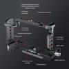 Poyinco JN-098 Camera Video Cage Camera Cage Aluminum Alloy with Cold Shoe Mounts 1/4 Inch Threads
