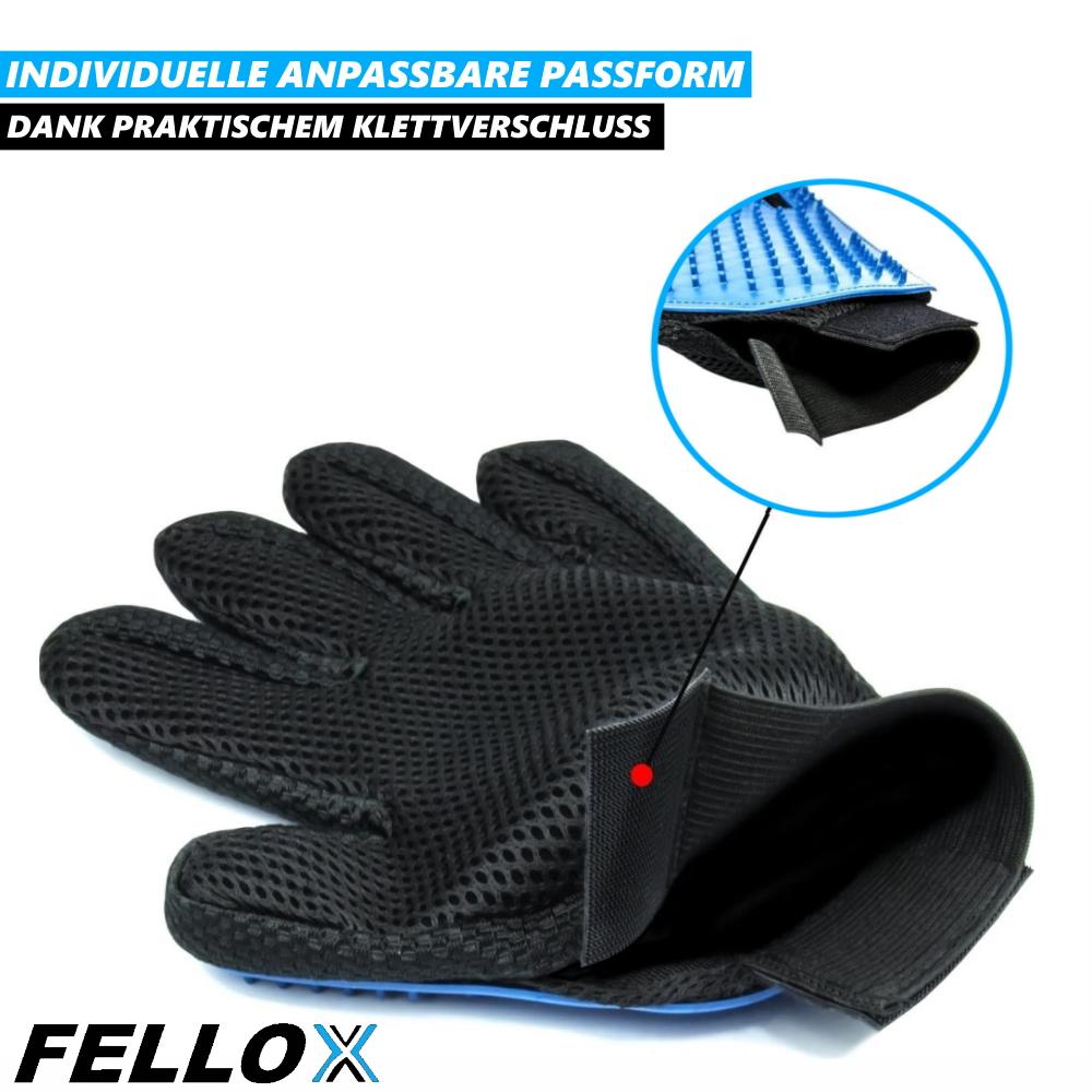 FELLOX Fur Care Gloves Fur Gloves Hair Removal Dog Cat Brush