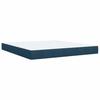 Box Spring Bed with Mattress Blue 180 x 200 cm Velvet
